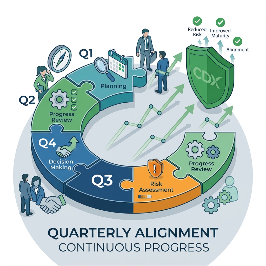 How Quarterly Cyber Check‑Ins Keep Organizations Aligned
